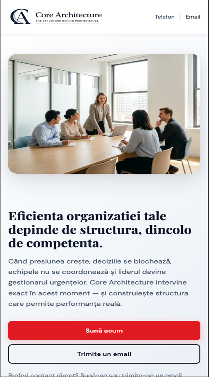 Core Architecture - versiune mobilă