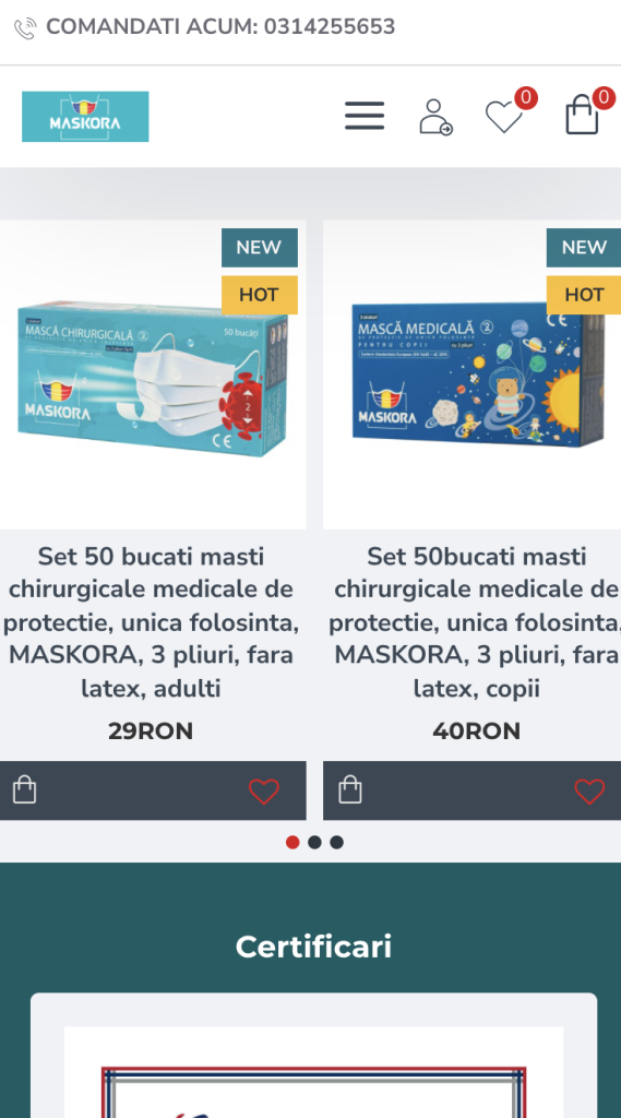 Maskora — design mobil