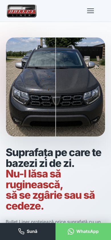 bullet-liner.ro - versiune mobilă