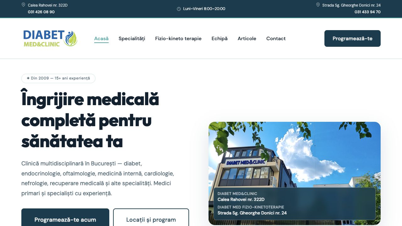 Diabet Med & Clinic - versiune tabletă