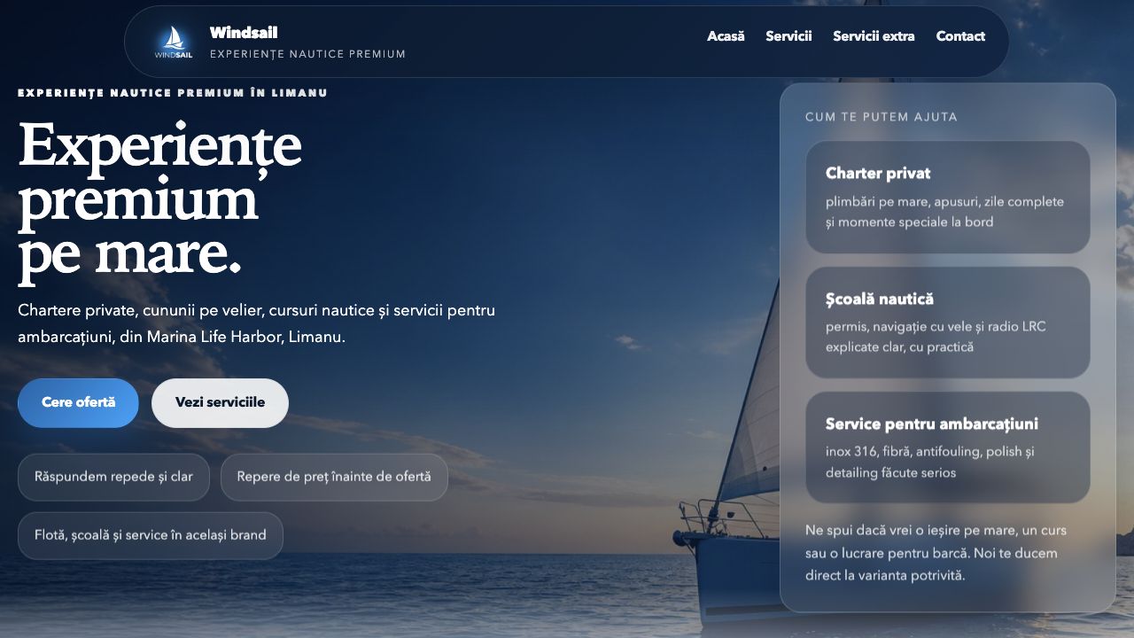 Windsail - versiune tabletă
